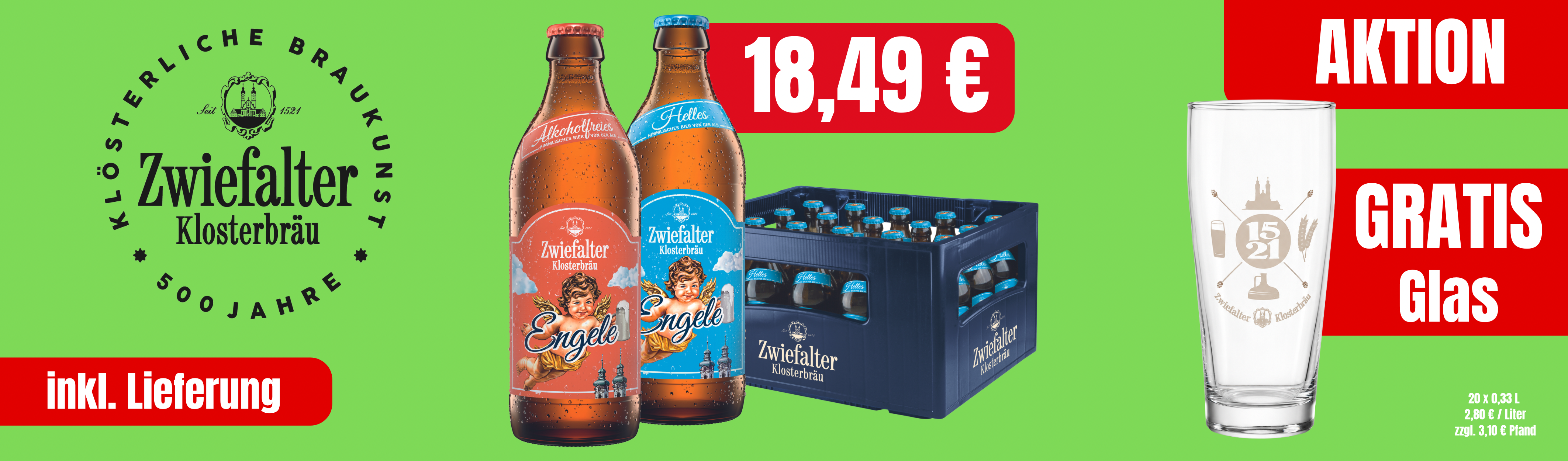 Zwiefalter Engele plus Glas gratis