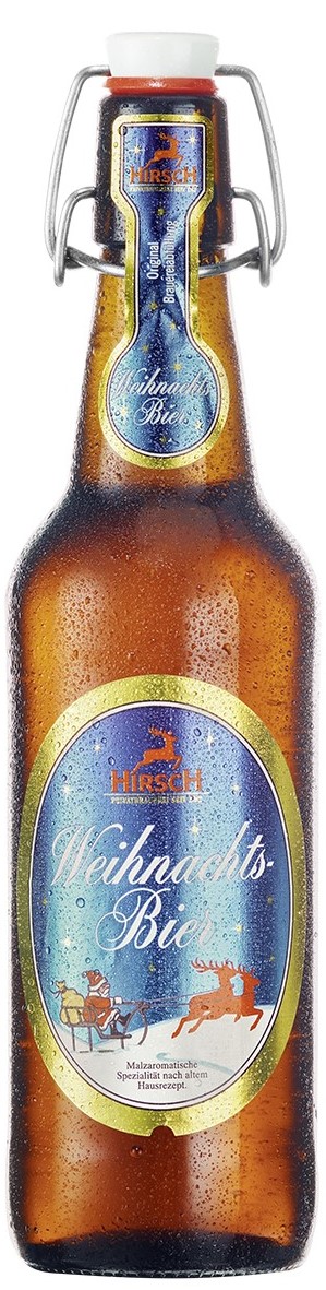 Hirsch Weihnachtsbier + Filzpantoffeln gratis