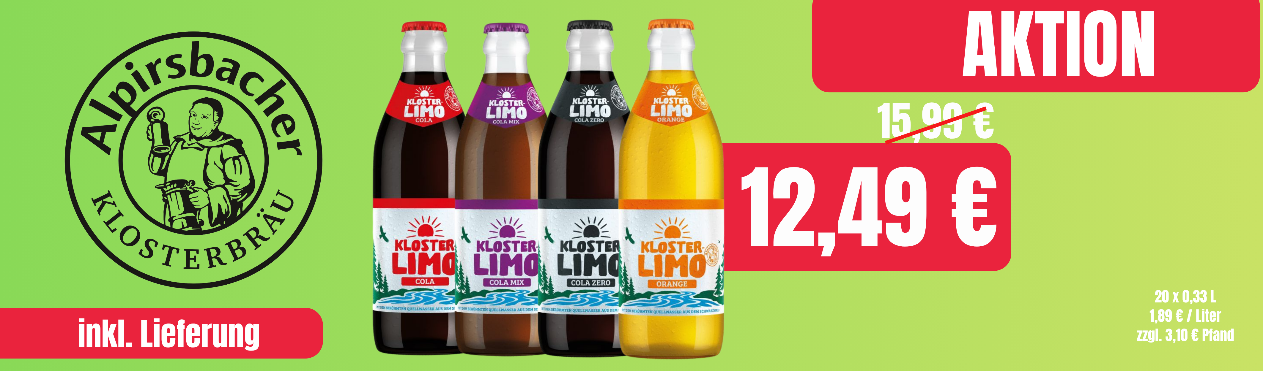 Alpirsbacher Kloster Limo 0,33 L