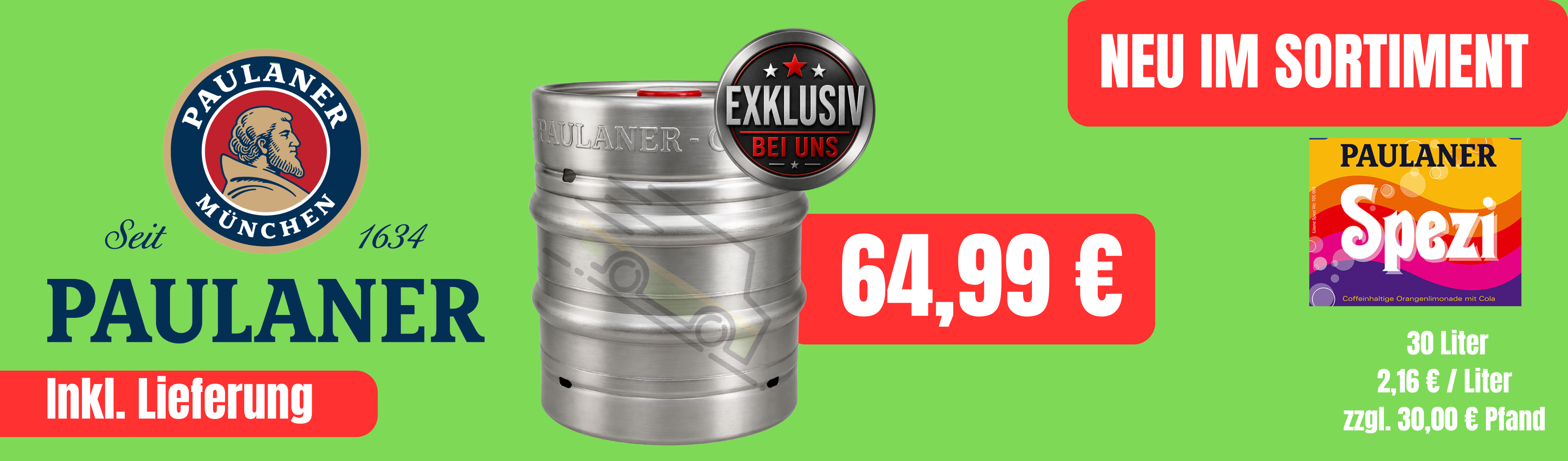 Paulaner Spezi Fass Aktion