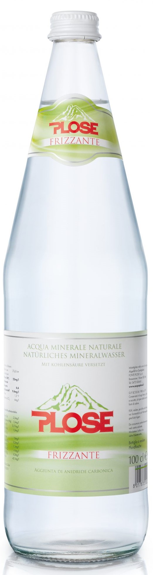 Plose Frizzante mit Kohlensäure versetzt