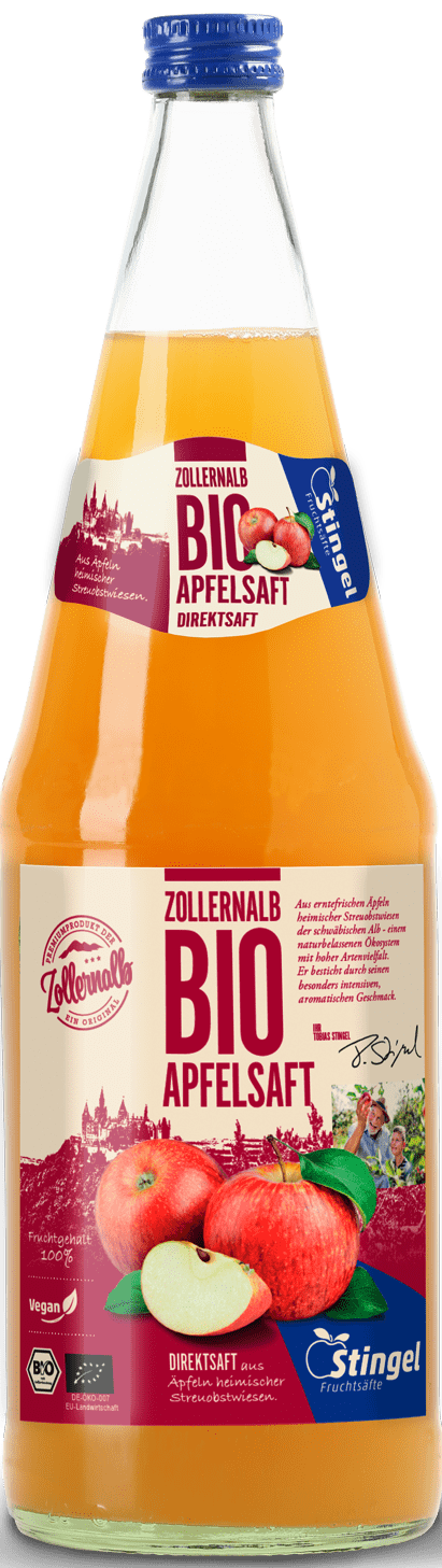 Zollernalb BIO Apfelsaft Direktsaft Naturtrüb