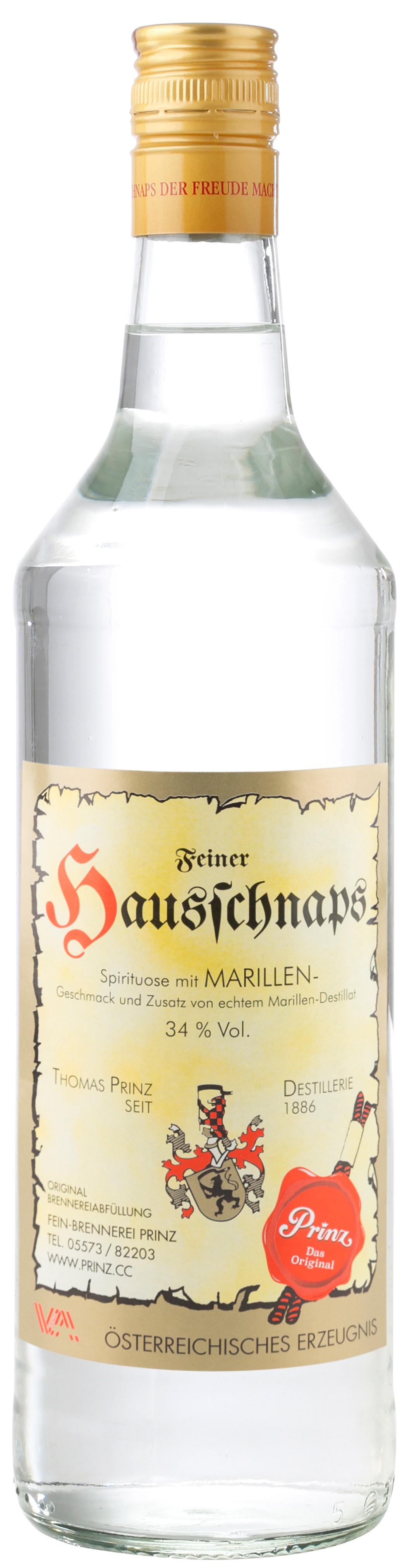 Prinz Feiner Hausschnaps 34 %
