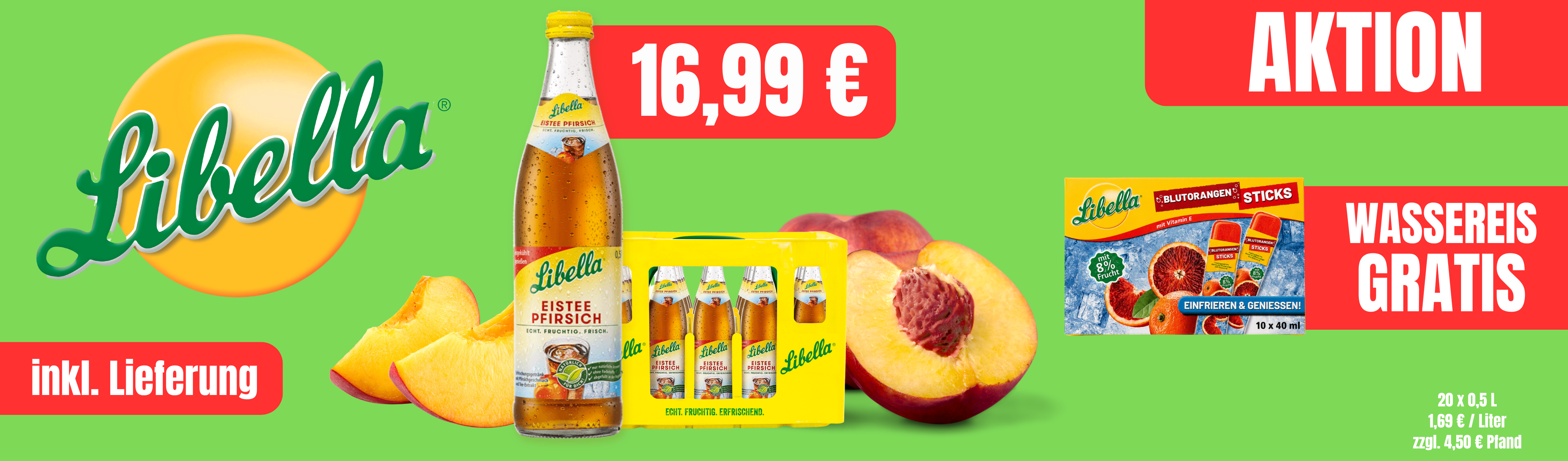 Libella Eistee plus Wassereis gratis