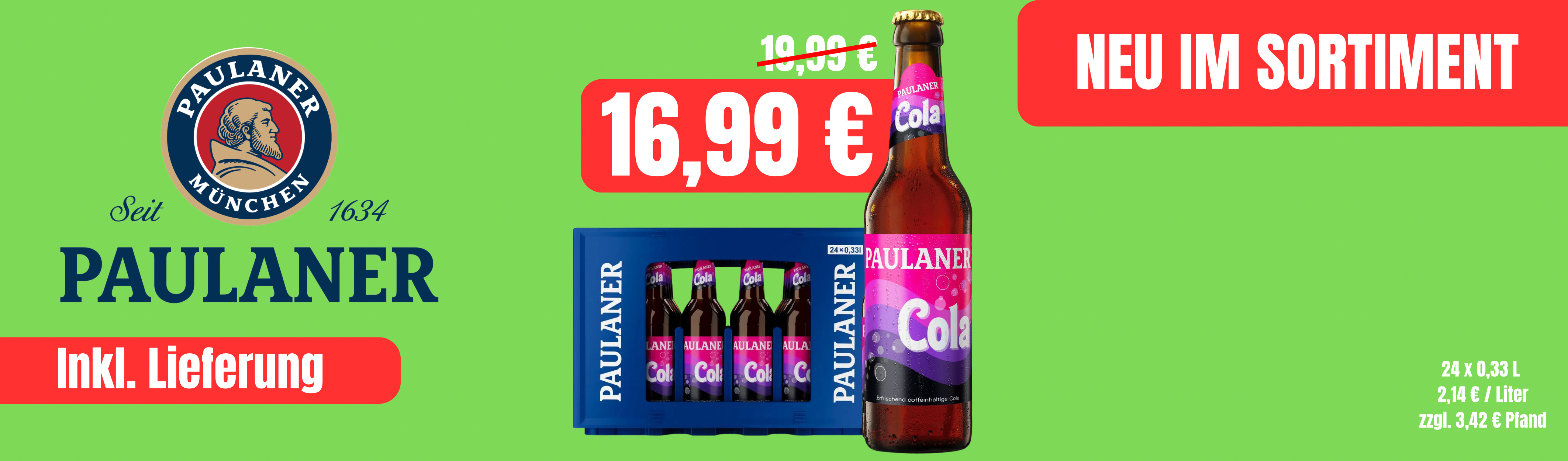 Paulaner Cola 0,33 L