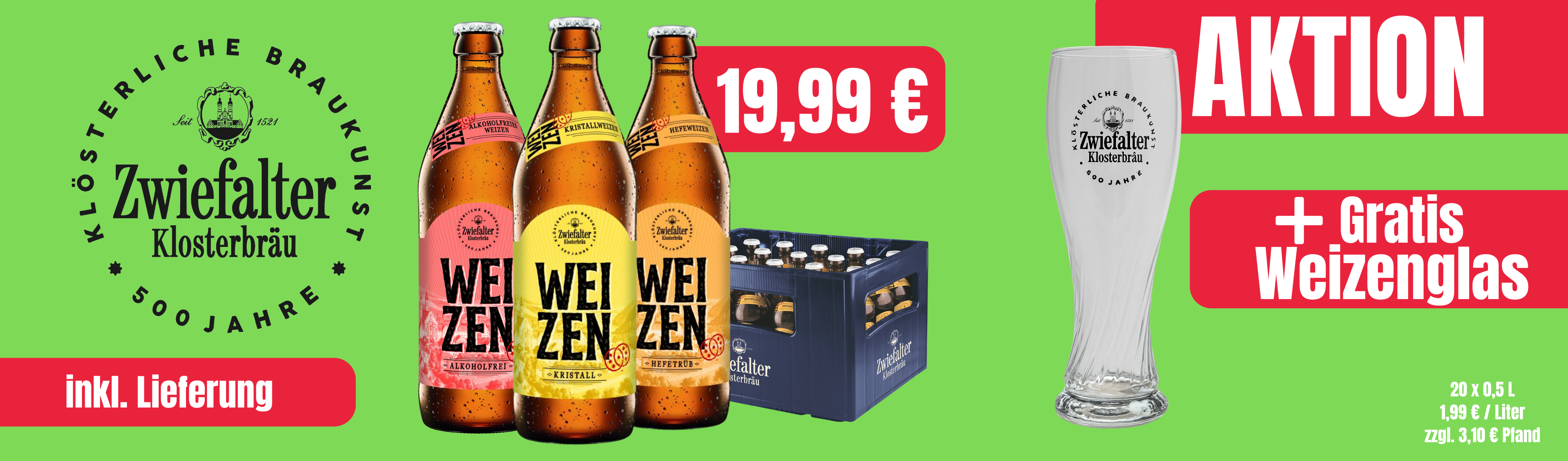 Zwiefalter Weizen + Glas gratis