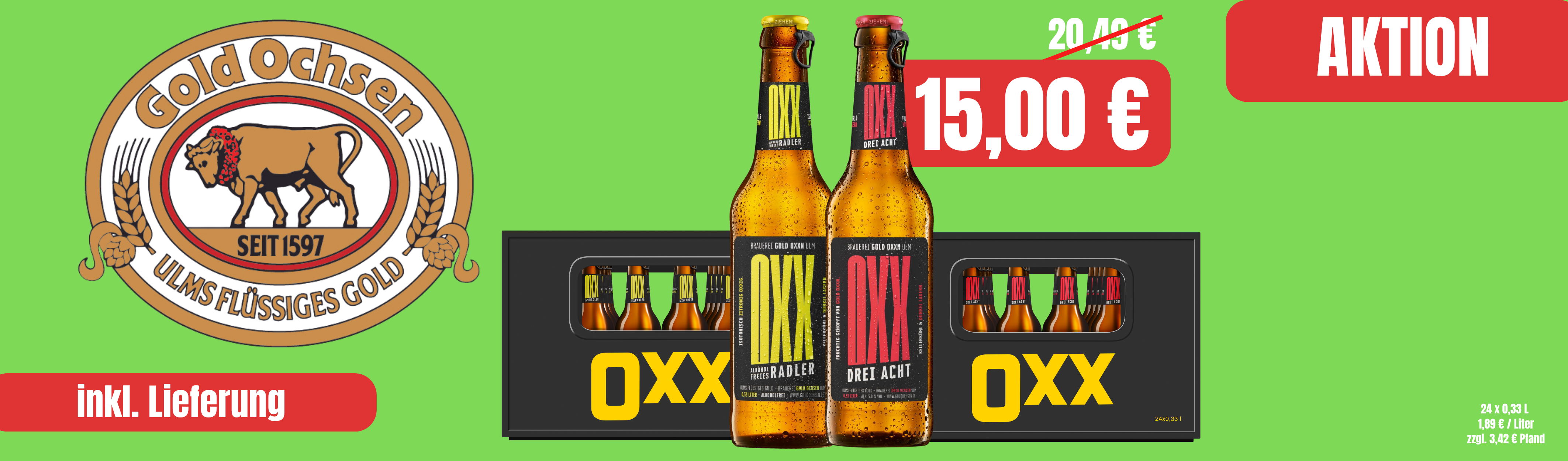 Oxx Preisreduzierung