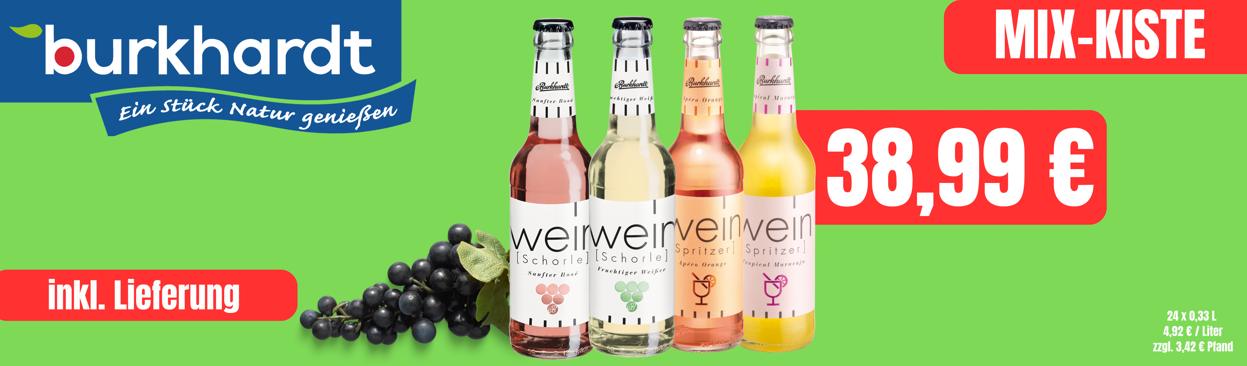Weinschorle Mix Kiste